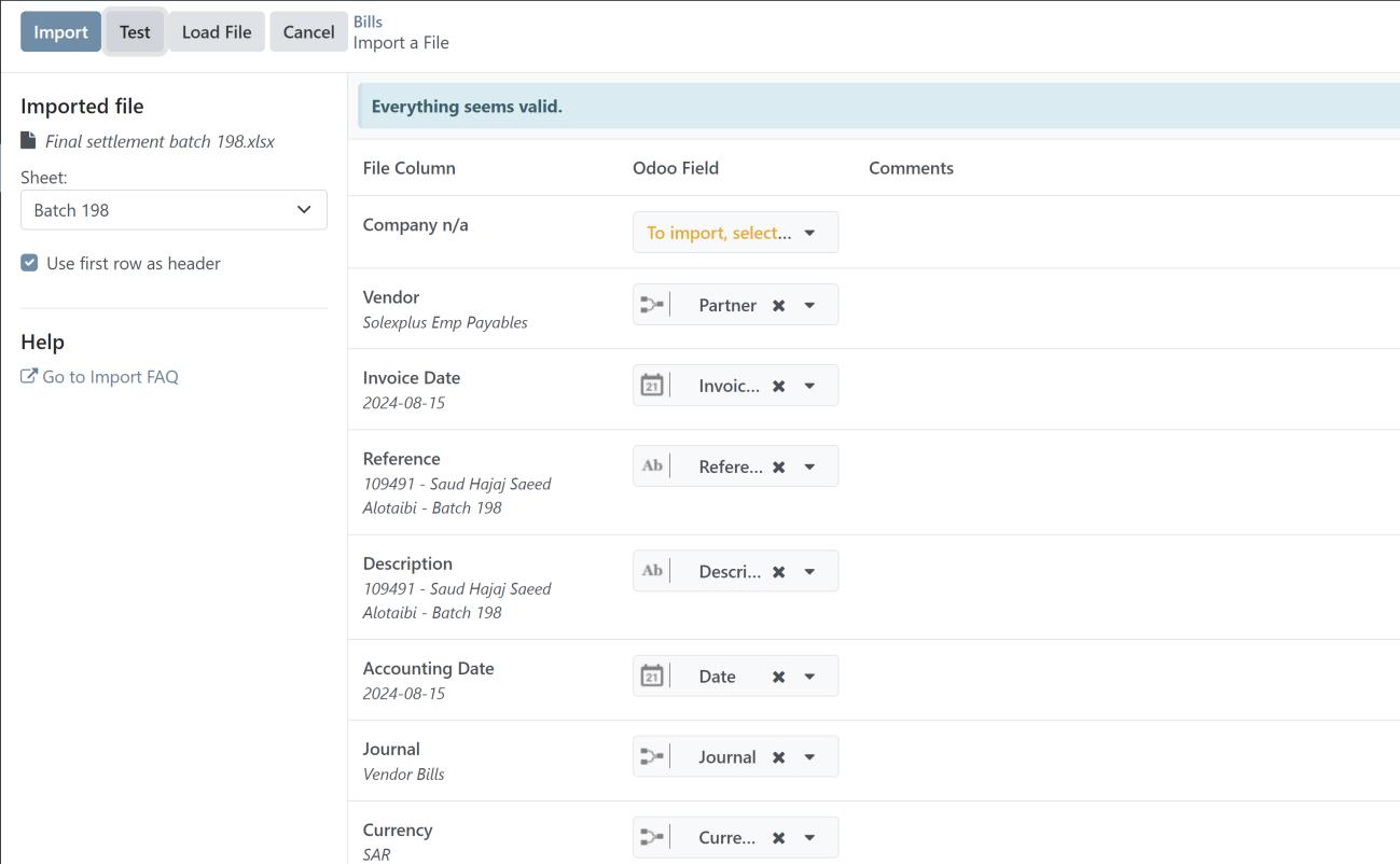 Odoo maps fields