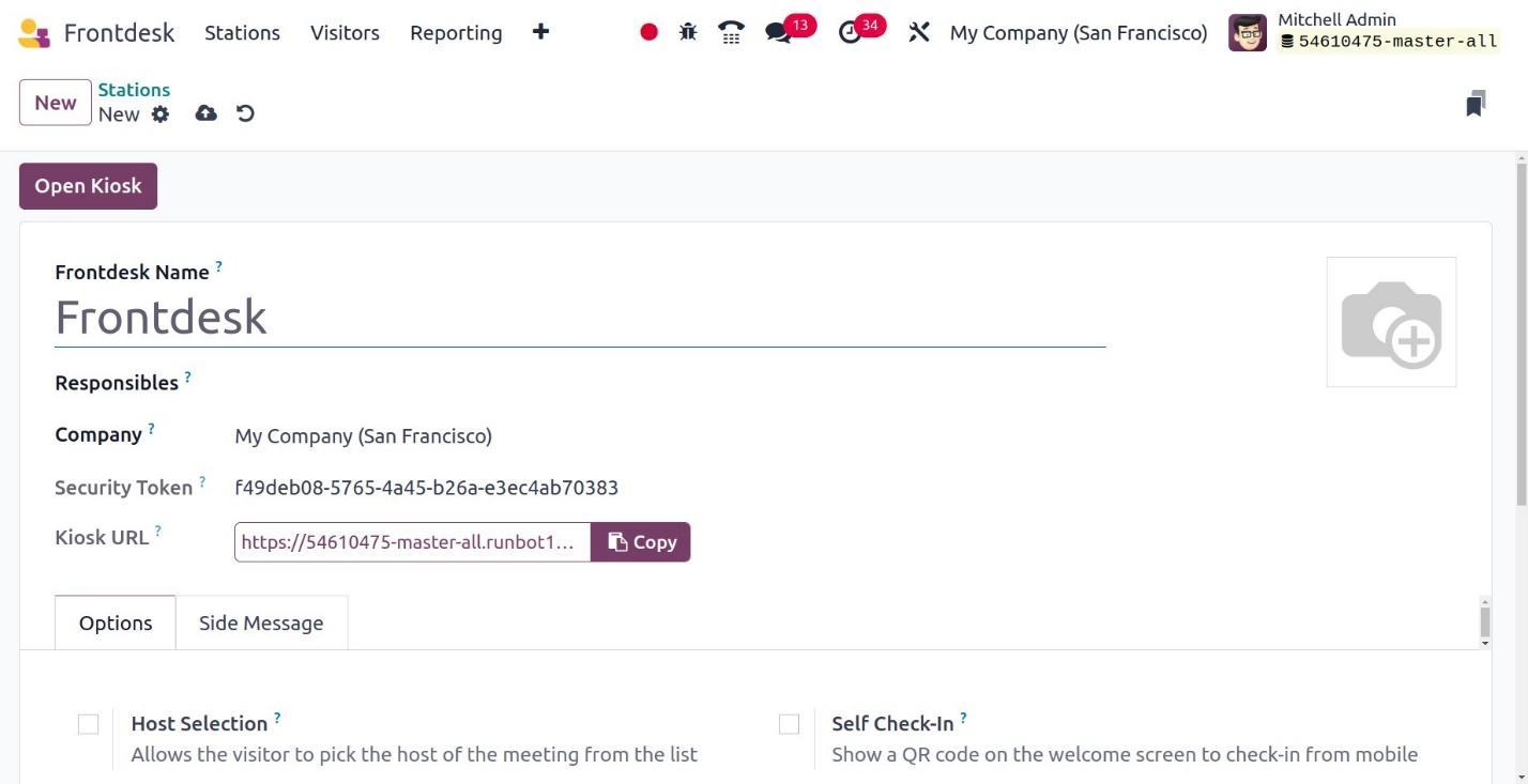 Odoo Frontdesk Stations