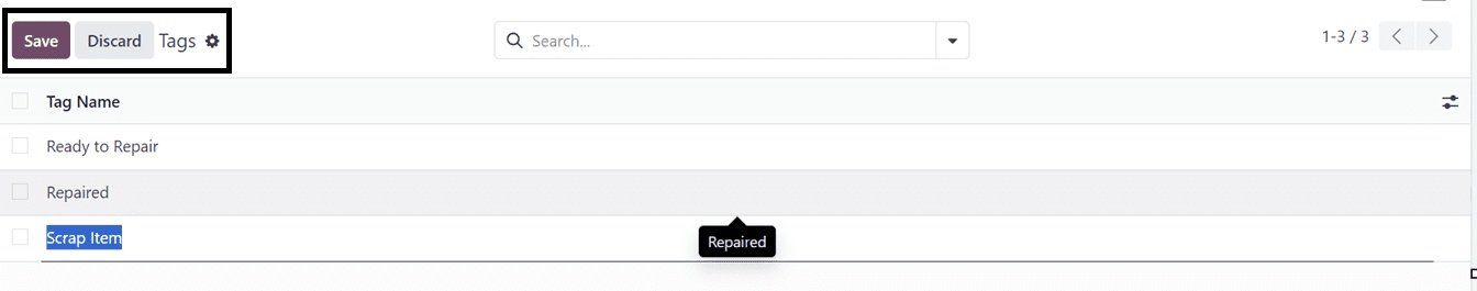 Configure Repair Order Tags in Odoo Repair module