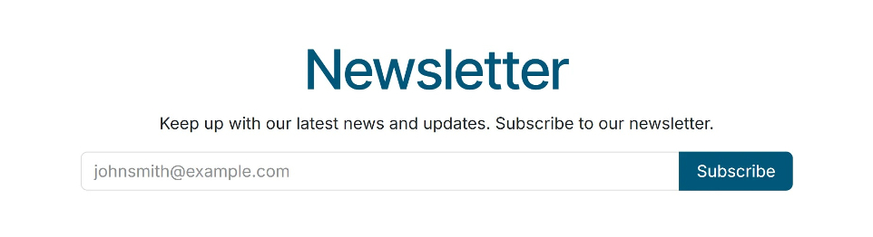 Subscribe to newsletter