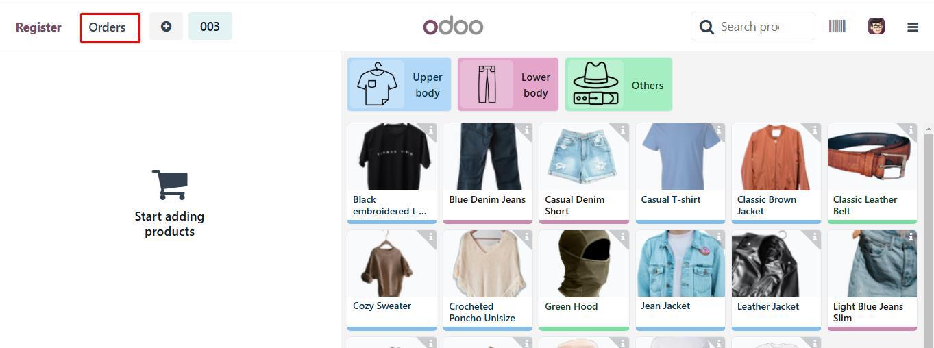 View PoS orders Odoo