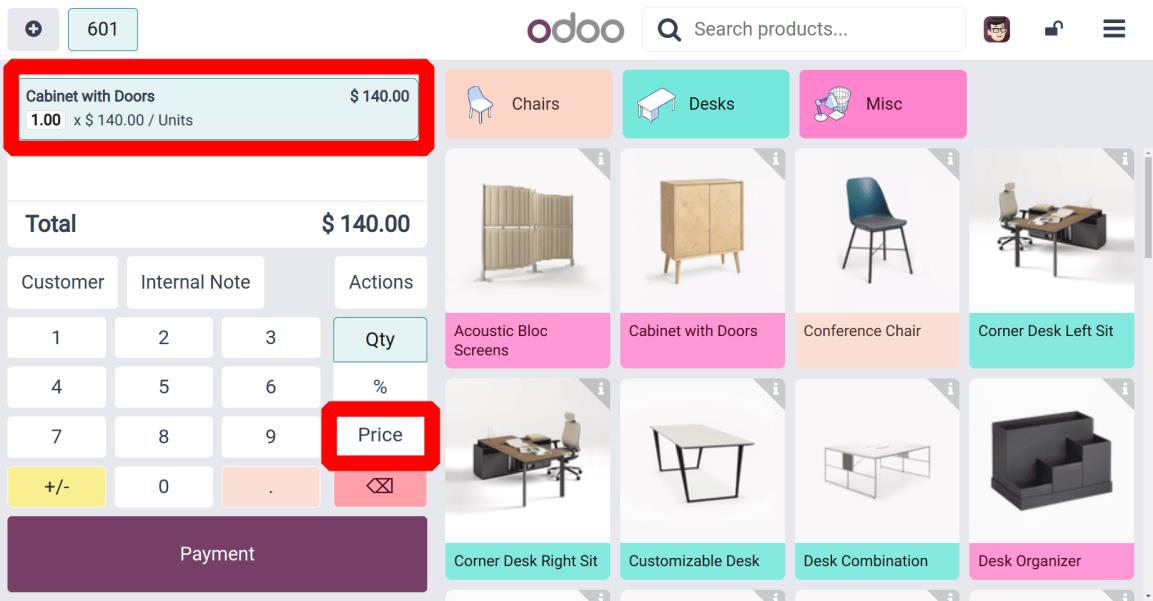 Add products on Odoo POS interface