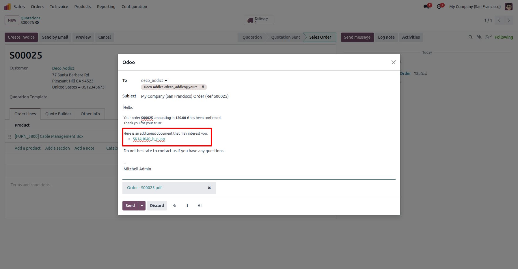 Quotation Emails in Odoo