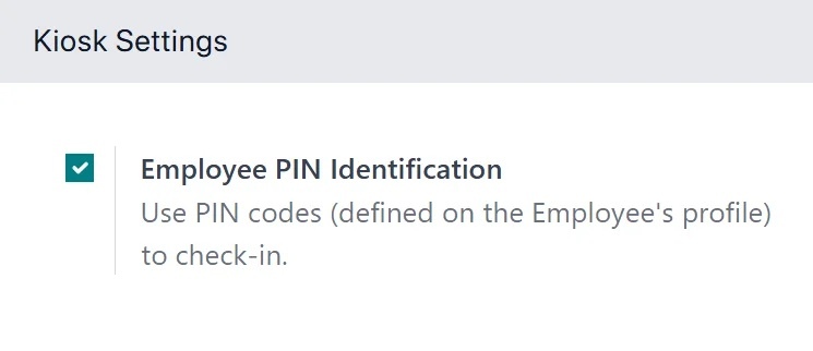 Set up employee pin for attendance in employee attendance software