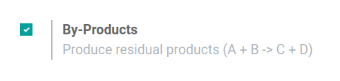 Add by-products to BOM in Odoo