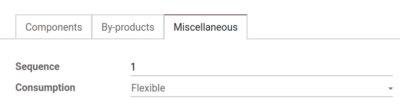 Flexible components consumption Odoo manufacturing