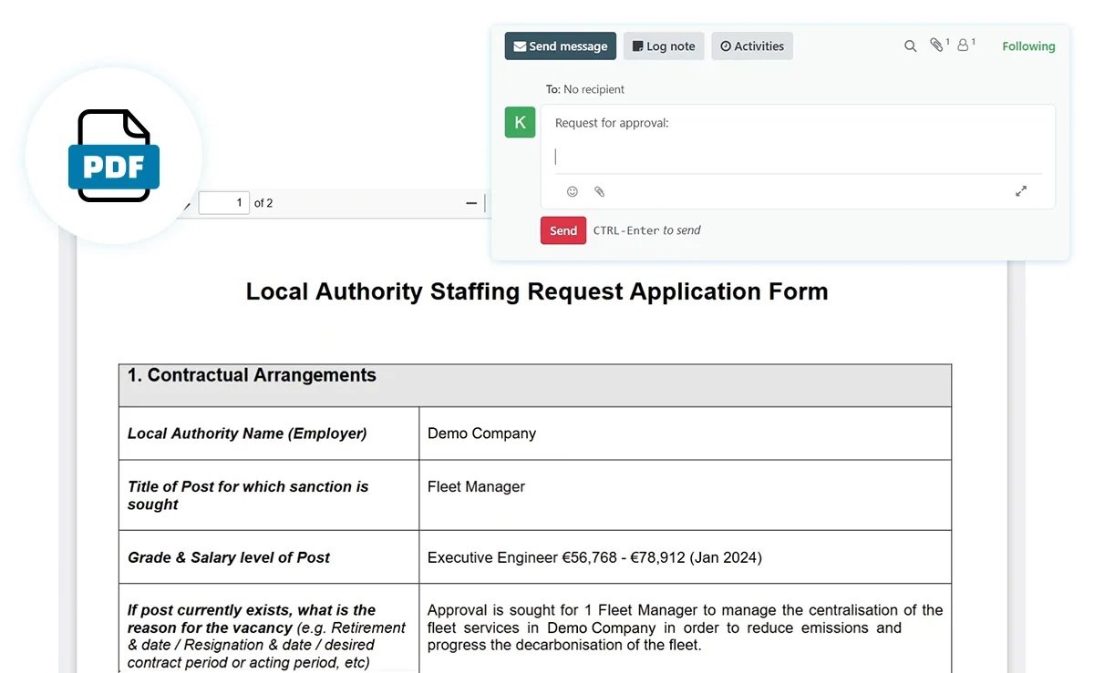 Recruitment software job requisition approval