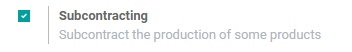 Configuring Subcontracting in Odoo Manufacturing