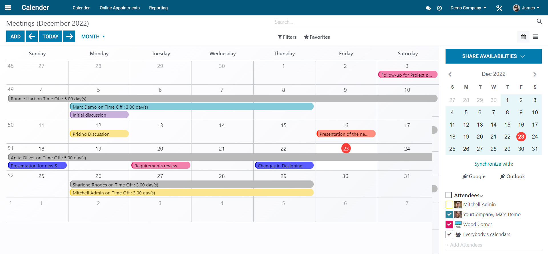 Schedule Job Interviews