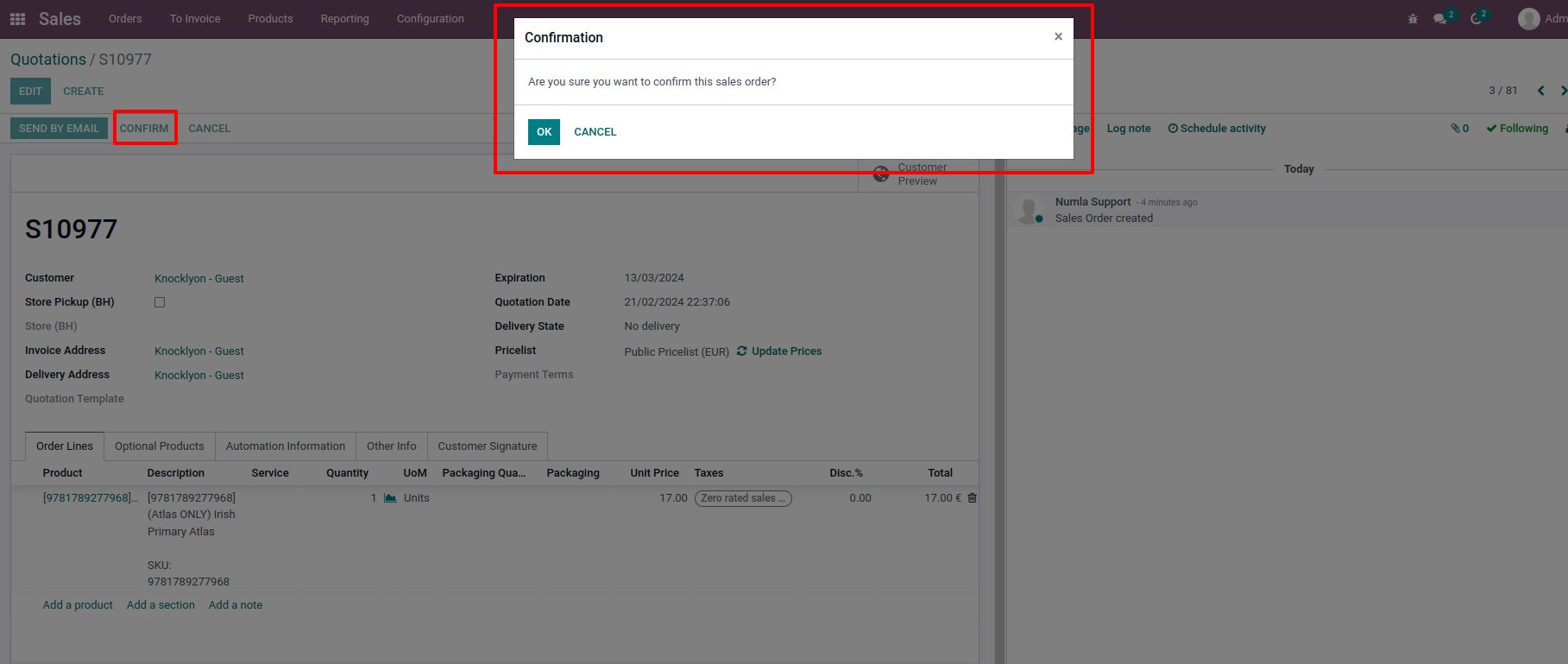 Confirmation dialog on a button in Odoo