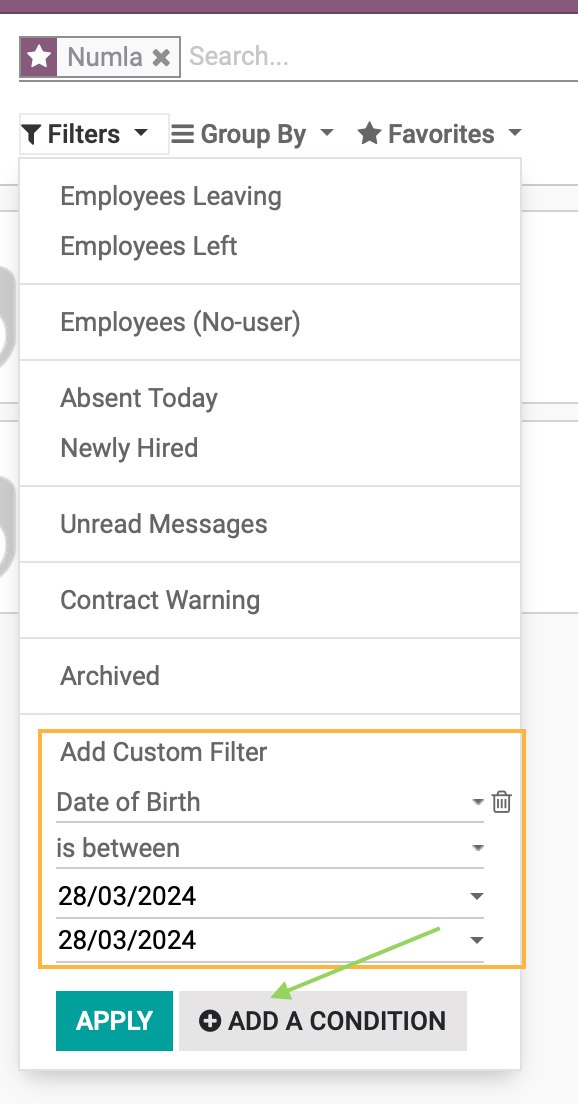 Applying custom filters