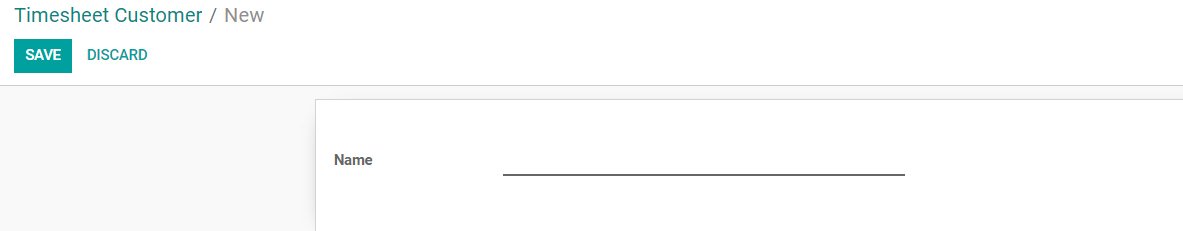 Showing Timesheet Customer Configuration