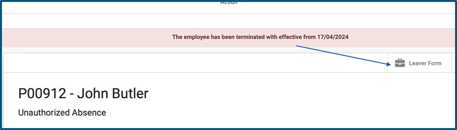 Leavers Form and Time-Off Integration