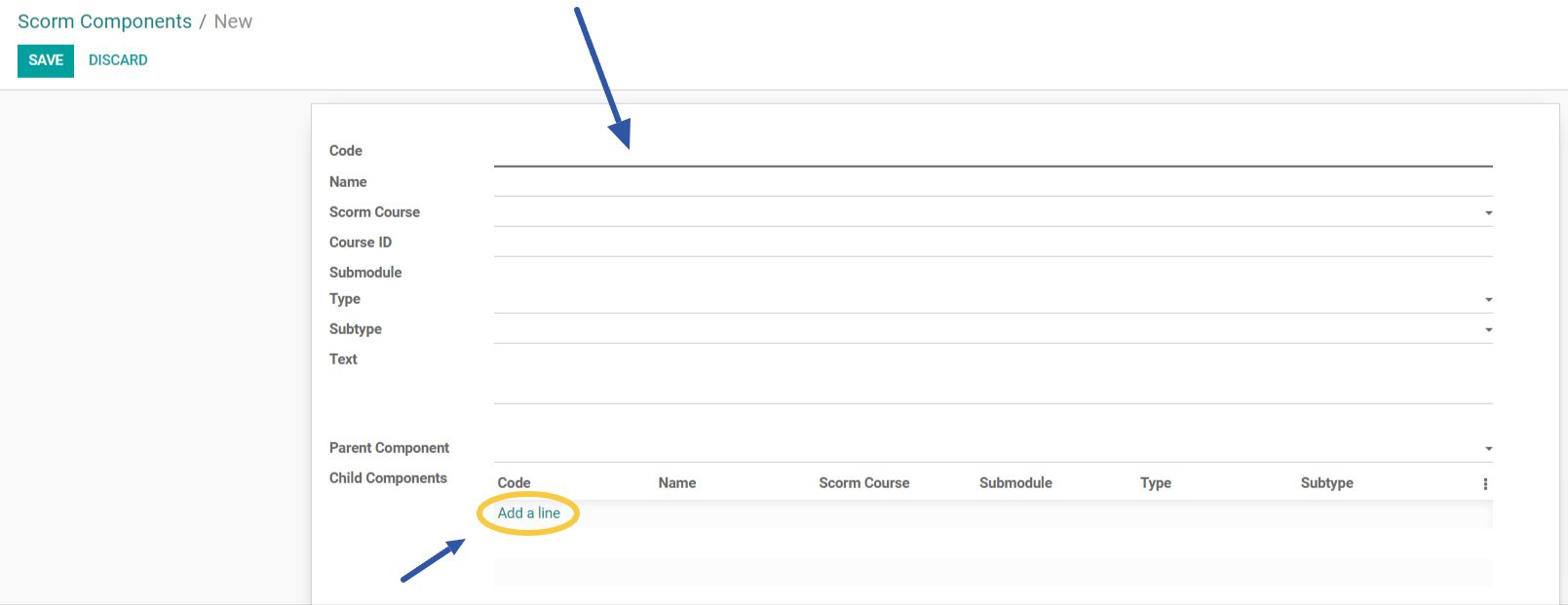 SCORM components