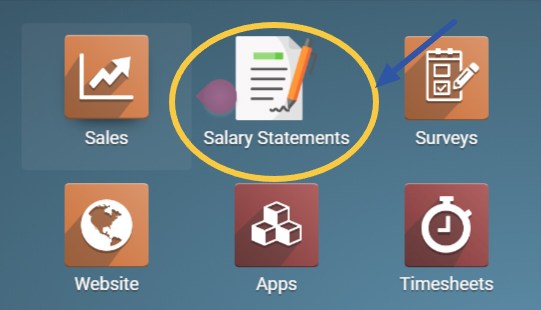 Accessing the Salary Statement app in Numla HR