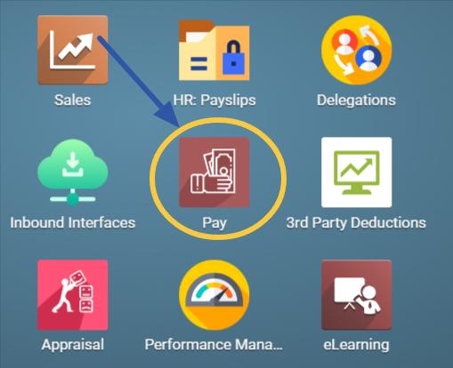 Accessing the payroll app in Numla HR