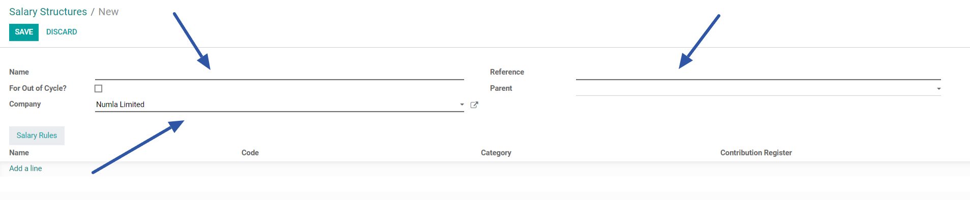 Salary Structure Configuration