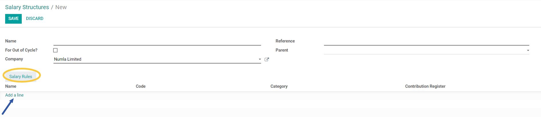 Salary Rules Configuration