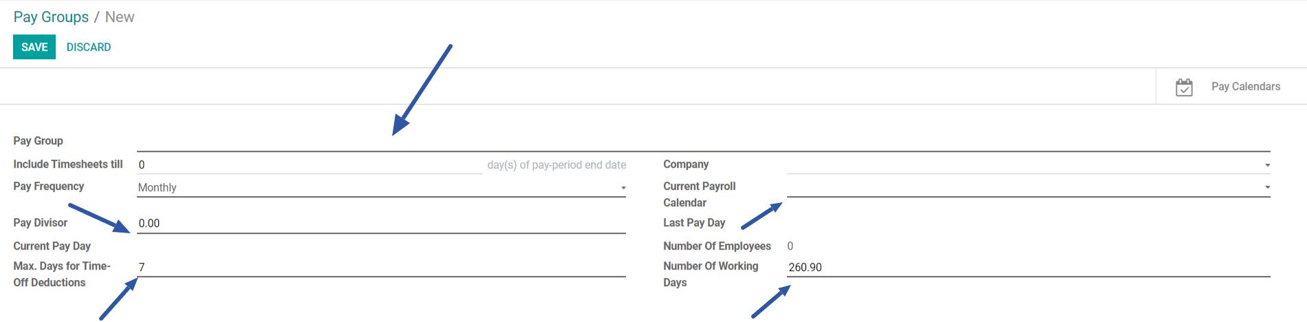 Pay Group configuration